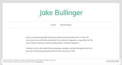 Desktop Screenshot of jakebullinger.com